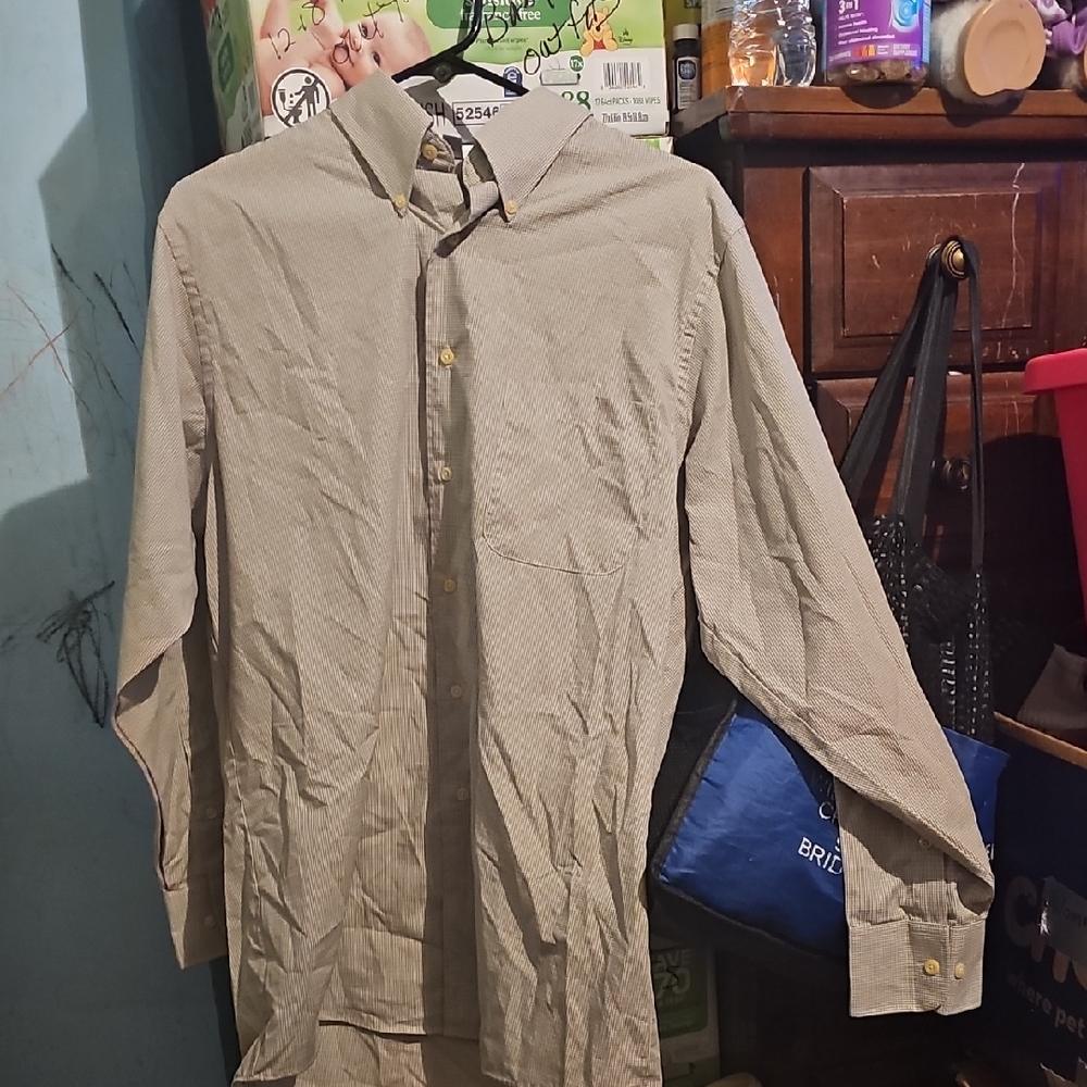 !!.         Mens M (15.5, 32/33) Dress Shirt Long Sleeve       S2